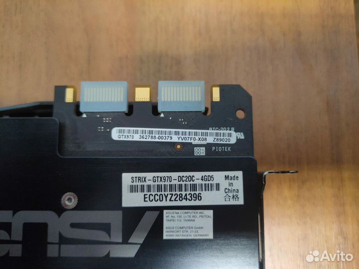 Видеокарта GTX 970 asus strix