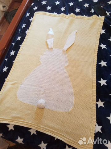 Плед детский Зайка новый