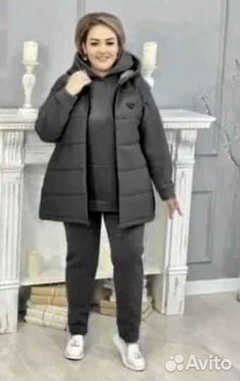 Костюм тройка женский теплый