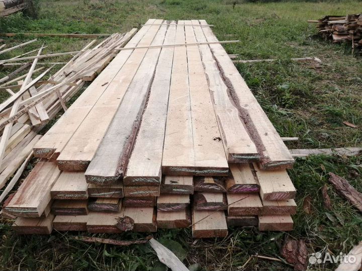 Доска обрезная, брус, горбыль