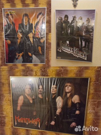 Постеры плакаты рок группы 12шт