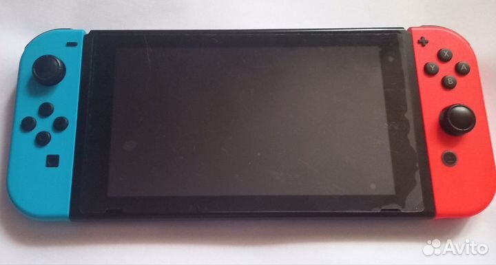 Nintendo switch v2 +защитное стекло и чехол