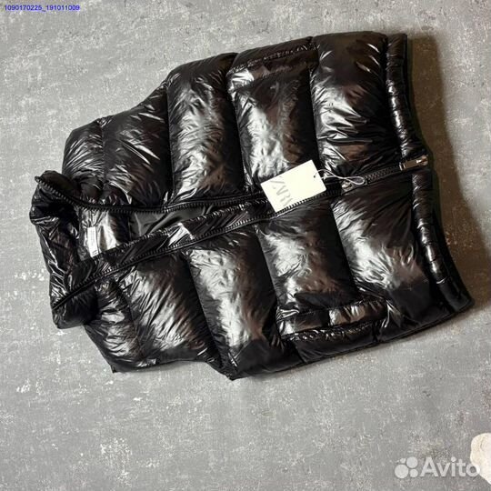 Жилетка Zara x Moncler черная