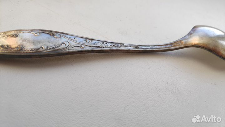 Салатная ложка 23.5 см мельхиор, СССР