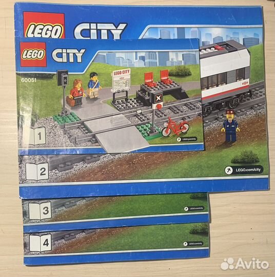 Конструктор lego city 60051 скоростной поезд