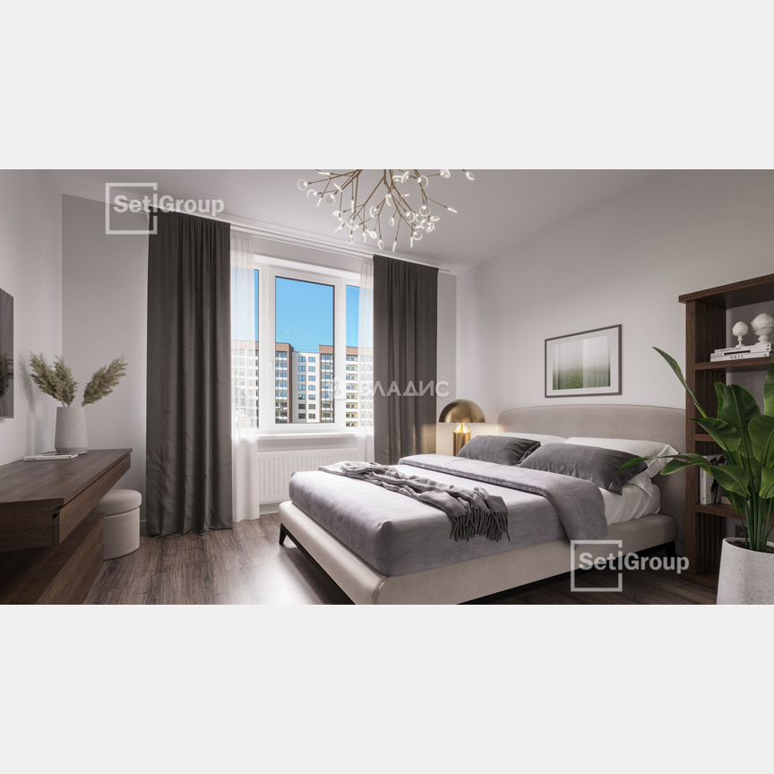 2-к. квартира, 54 м², 4/12 эт.