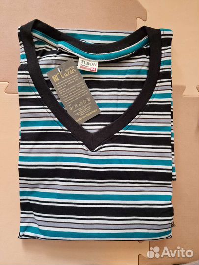 Футболка мужская новая с карманом на груди 64 разм