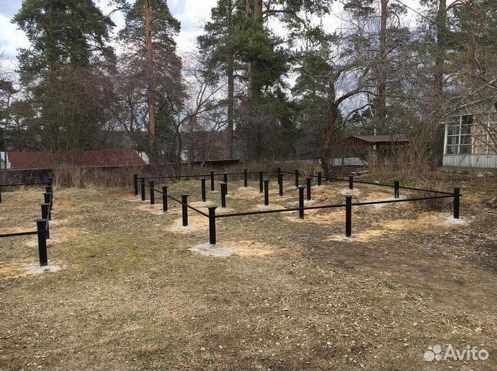 Сваи винтовые под ключ установка