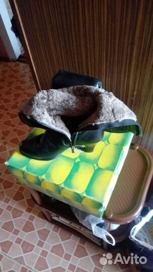 Сапоги кожа