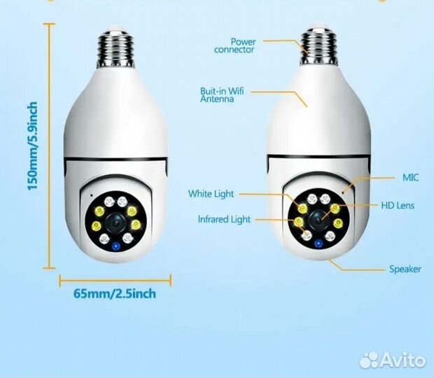 Камера наблюдения лампочка