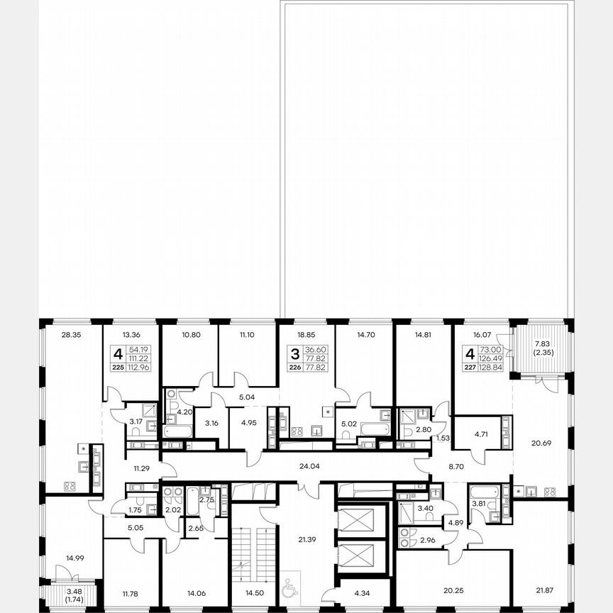 3-к. квартира, 77 м², 18/18 эт.