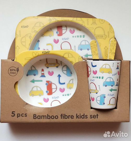 Детская посуда из бамбука