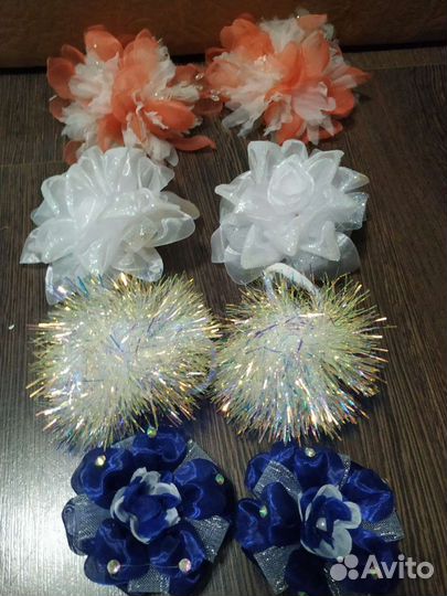 Бантики для волос нарядные