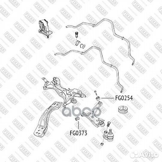 Сайлентблок рычага FG0373 fixar