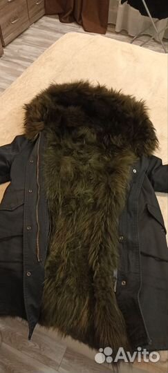 Парка женская с натуральным мехом