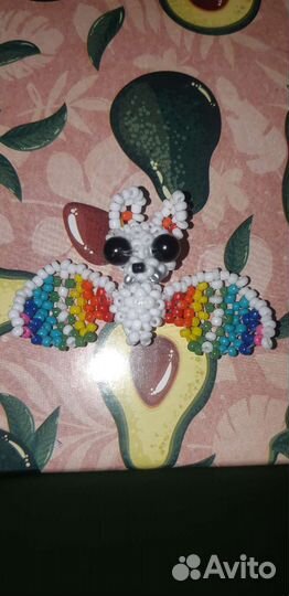 Амигуруми из бисера летучая мышь