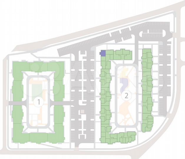 2-к. квартира, 55,9 м², 2/5 эт.