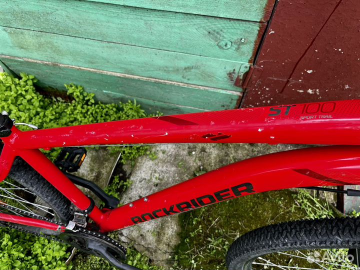 Велосипед горный Rockrider ST 100, красный