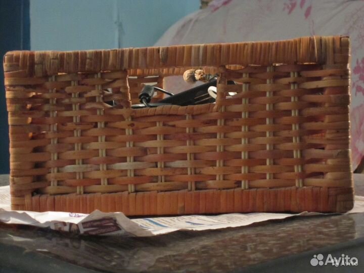 Плетеная корзина - сундук