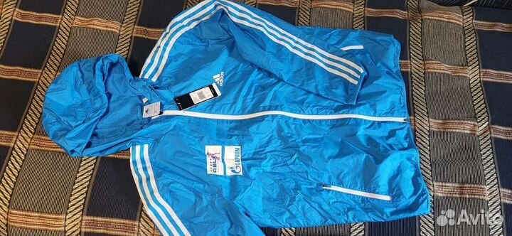 Куртка ветровка р.L adidas Сб.России лыжная бег