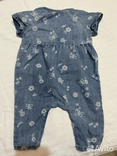 Комбинезон H&M джинсовый 68 для девочки