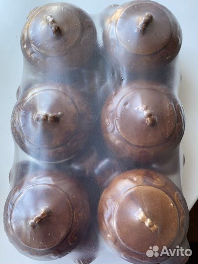 Горшочки для запекания новые 6 шт