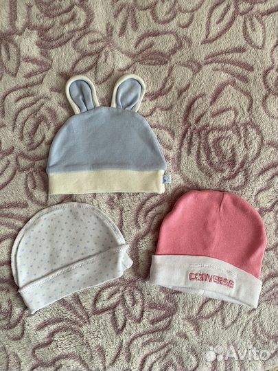 Шапочки для новорожденого и до 2-х мес