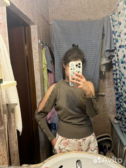 Кофта all saints хаки розовая S