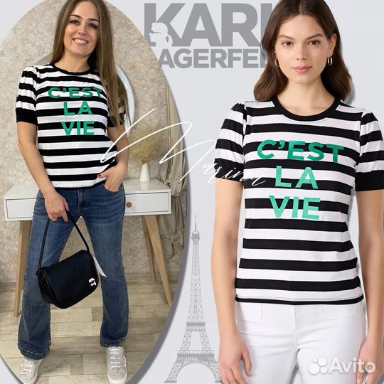 Новые футболки karl lagerfeld paris оригинал