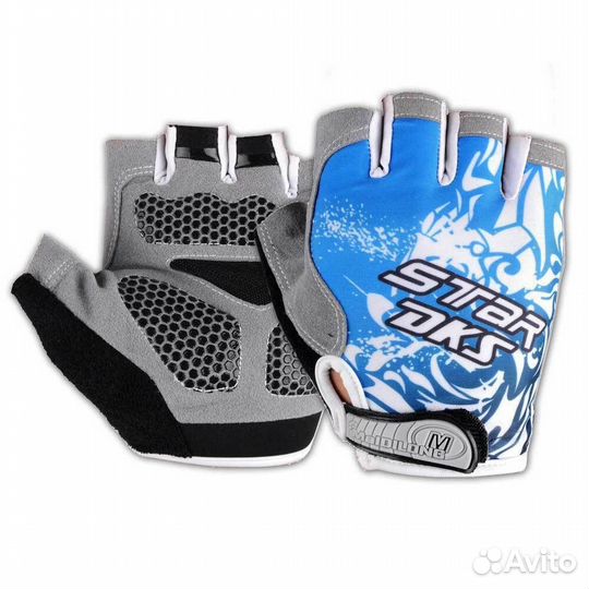 Перчатки без пальцев спортивные с гелевыми вставк