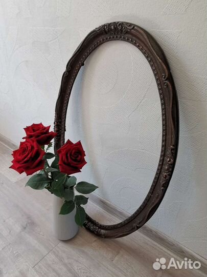 Рамка для зеркала винтажная металлическая 76*49см