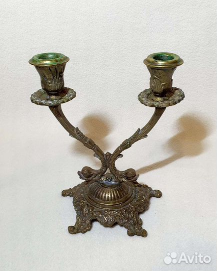 Подсвечник бронзовый