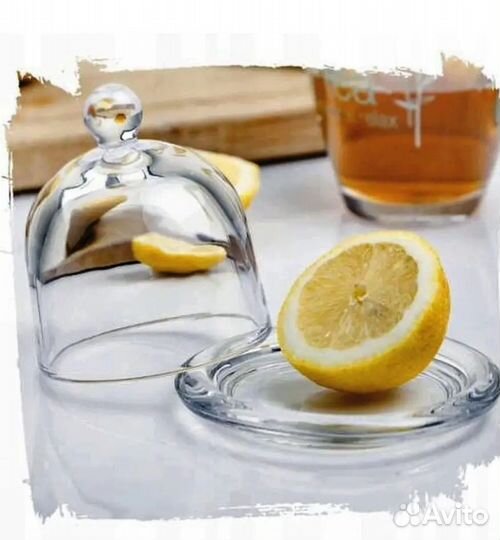 Лимонница стеклянная с крышкой
