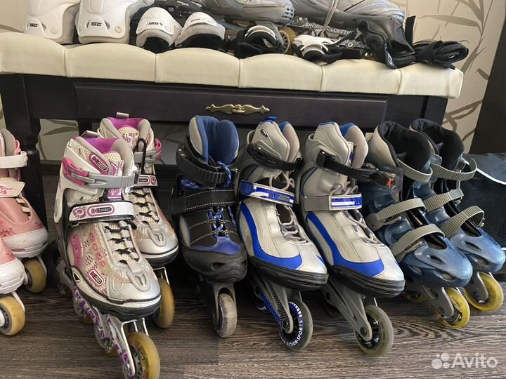 Прокат. Ролики и коньки мужские, женские и детские