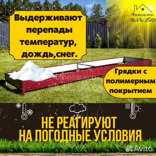 Грядки металлические с полимерным покрытием