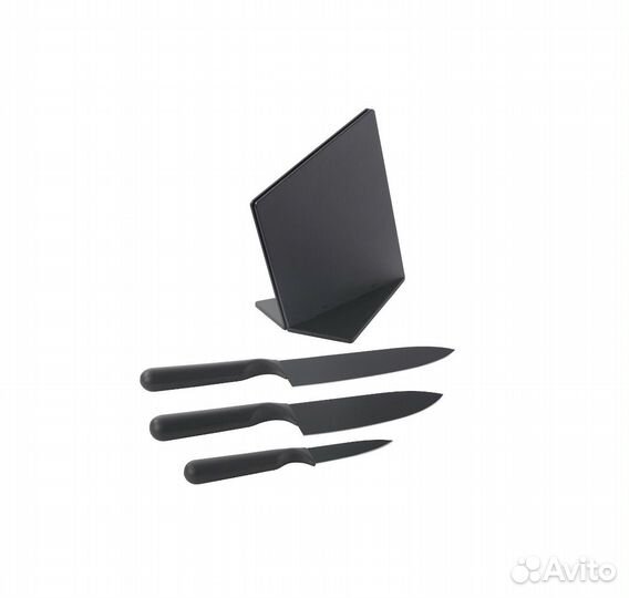Набор икеа подставка и 3 ножа IKEA