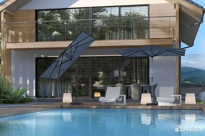 Зонт для дачи. Зонт уличный боковой