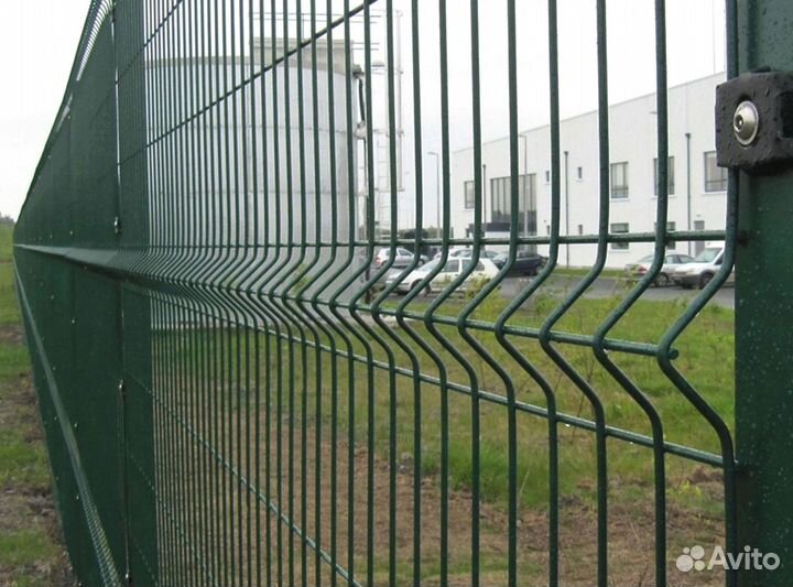 Забор из 3Д сетки под ключ пром зона