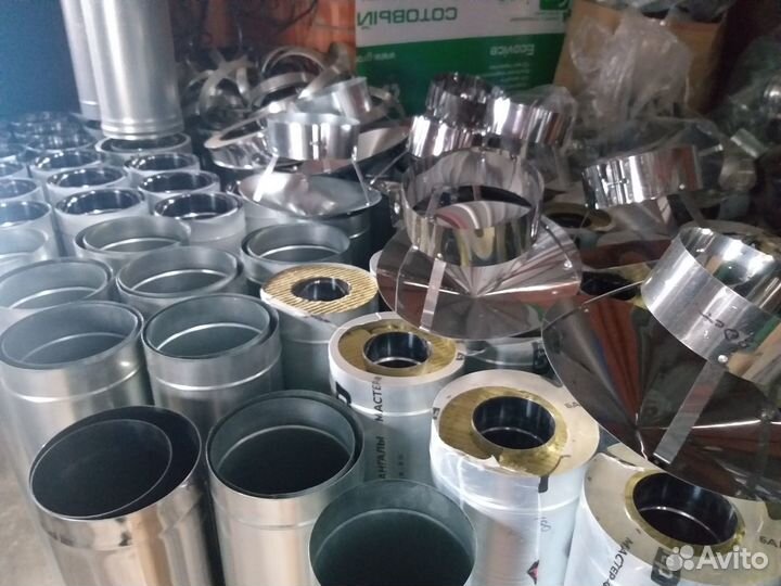 Оцинкованные трубы для вентиляции и дымохода