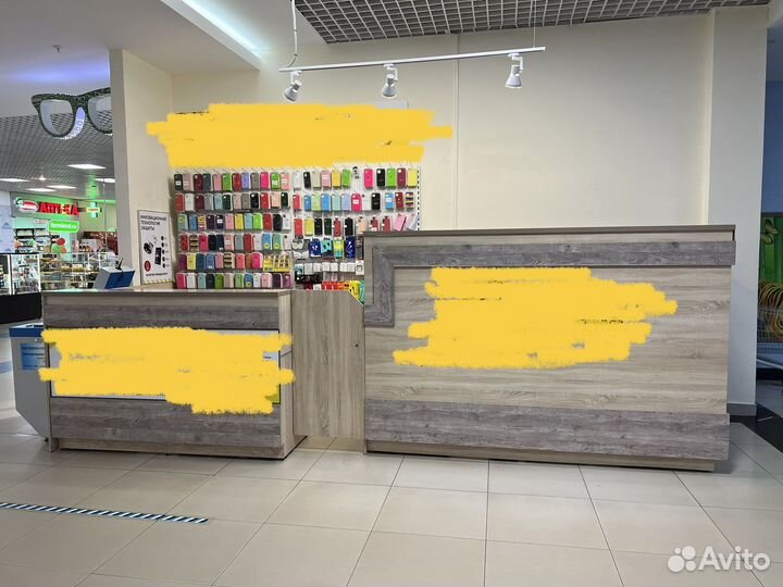 Стойка ресепшен полки