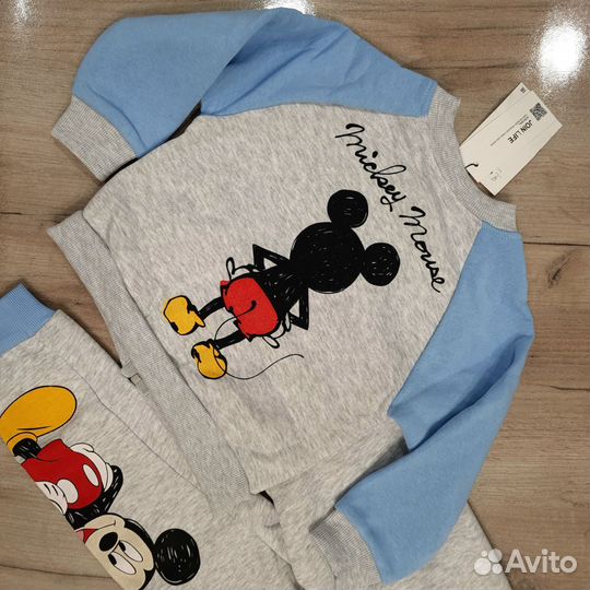 Костюм на флисе Zara Mickey 98, 110, 116 новые