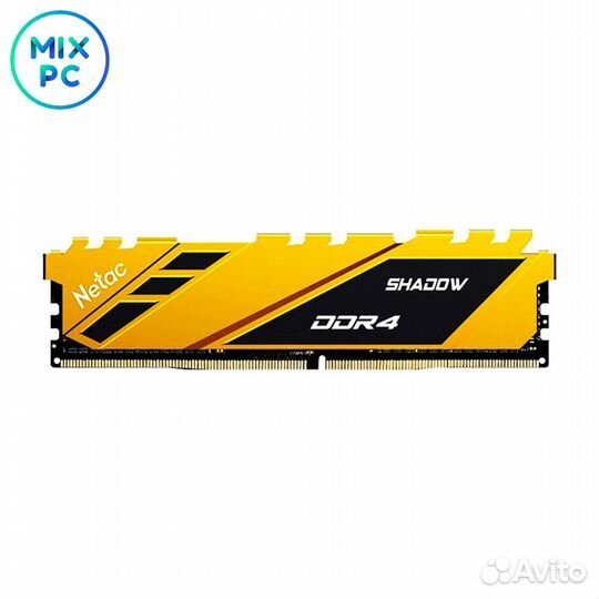 Модуль памяти DDR4 16GB 3200MHz Netac Shadow Yello