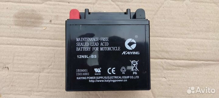 Аккумулятор для мотоцикла гелевый