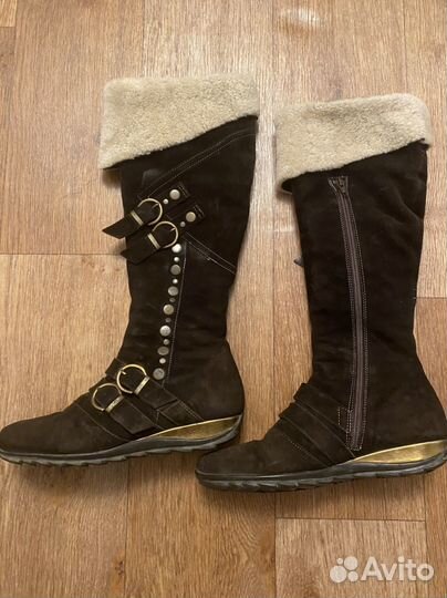 Сапоги женские зимние натуральная замша