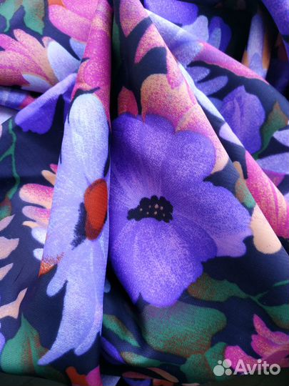 Ткань летняя, п/эстер, отрез 2,5метра. импорт СССР