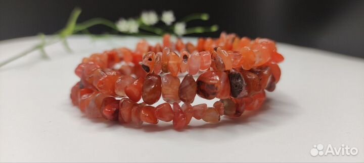 Женский браслет из натурального агата