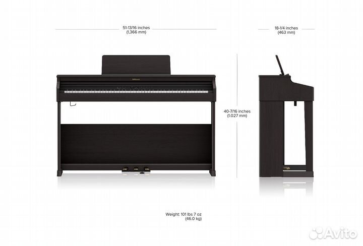 Цифровое фортепиано Roland RP701-CB