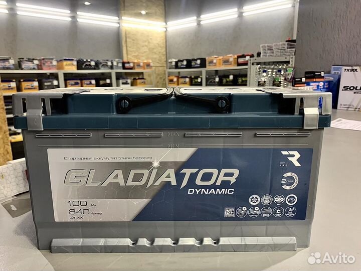 Аккумулятор Gladiator 100Ah (Обратная полярность)