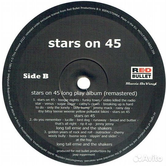 Stars On 45 - Long Play Album (1 LP)