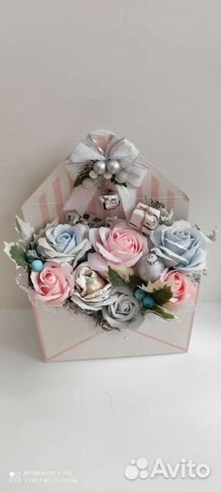 Букеты из невянущих мыльных цветов